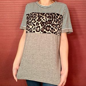 Multi-Pattern T-Shirt